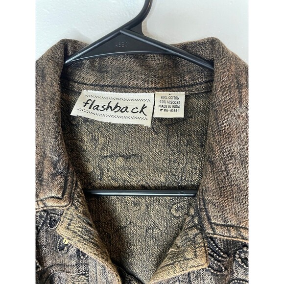 Vintage Flashback Couture Metallic Bronze Jacket Size L - Picture 8 of 8